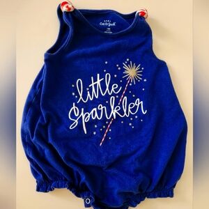 ❤️ 3/$15! Cat & Jack Navy Little Sparkler Romper